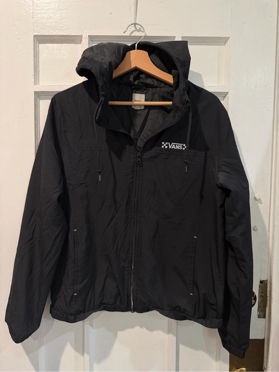 Vans Jackets & Blazers - Vans Black Hooded Zip Windbreaker